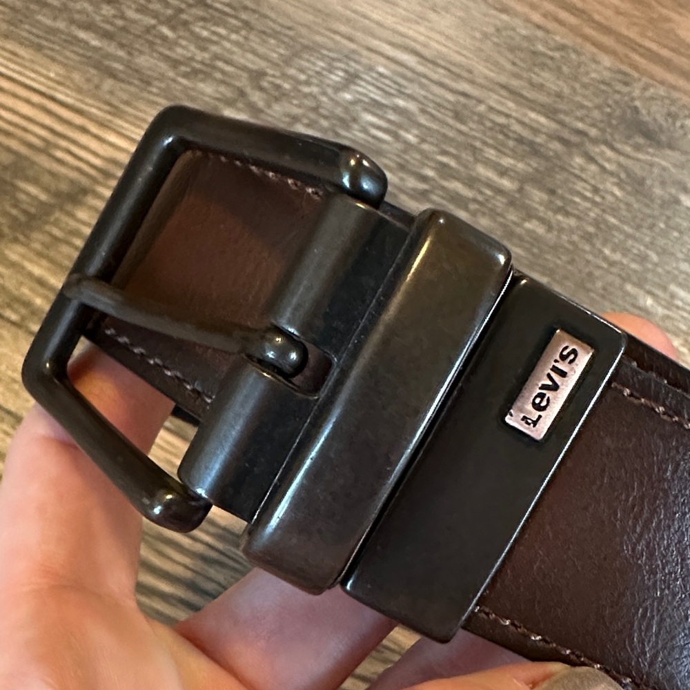 Levi's Dark Brown Leather Belt